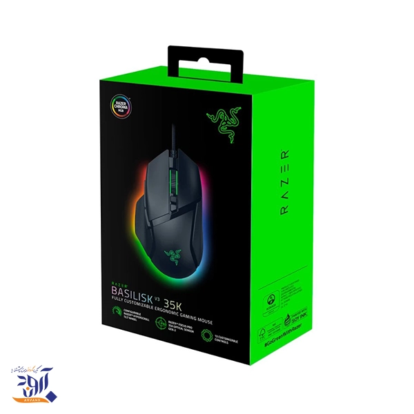 موس Razer Basilisk v3 35K- سیاه - Thumbnail 1